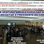 André Ventura ameaça expulsar quem se candidatar a Presidente do Chega? O seu lugar é fora daqui