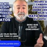 Conselheiro Nº 1 do Chega diz que havia 15% de Ratos no Congresso e que votaria num Rato Miserável...