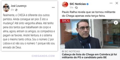 Vereador do Chega em Sintra não aceitou ir em lugar não elegível a deputado  “O Messias tem mau caráter, não sabe avaliar pessoas” – Cheganos