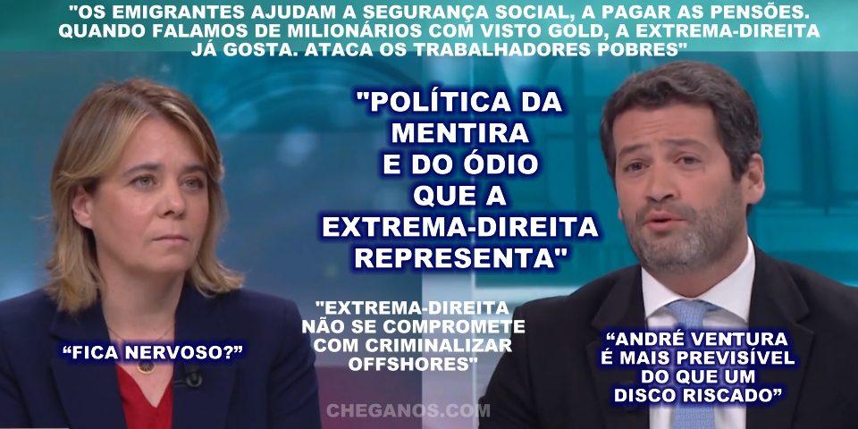 Catarina Martins deixa Andr Ventura nervoso mais previs vel do