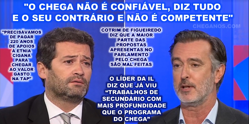 Debate de Cotrim de Figueiredo e Andr Ventura O Chega n o