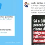 André Ventura foi banido do Twitter devido a conduta de propagação de ódio e vai avançar para tribun...