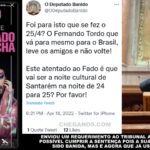 O Deputado Banido do Chega pergunta se o 25 de Abril foi feito para isto? E será que afinal até pode...