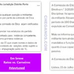 Comissão de Ética suspendeu por 6 meses o Presidente do Conselho de Jurisdição do Chega Porto