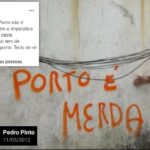 Ex-líder do Chega Porto partilhou foto do líder parlamentar do Chega com a mensagem Porto é merda