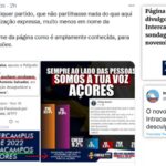 Página da Intrapolls (ex-Intracampos) esclareceu sondagem falsa partilhada pelo Chega Açores (vídeo)